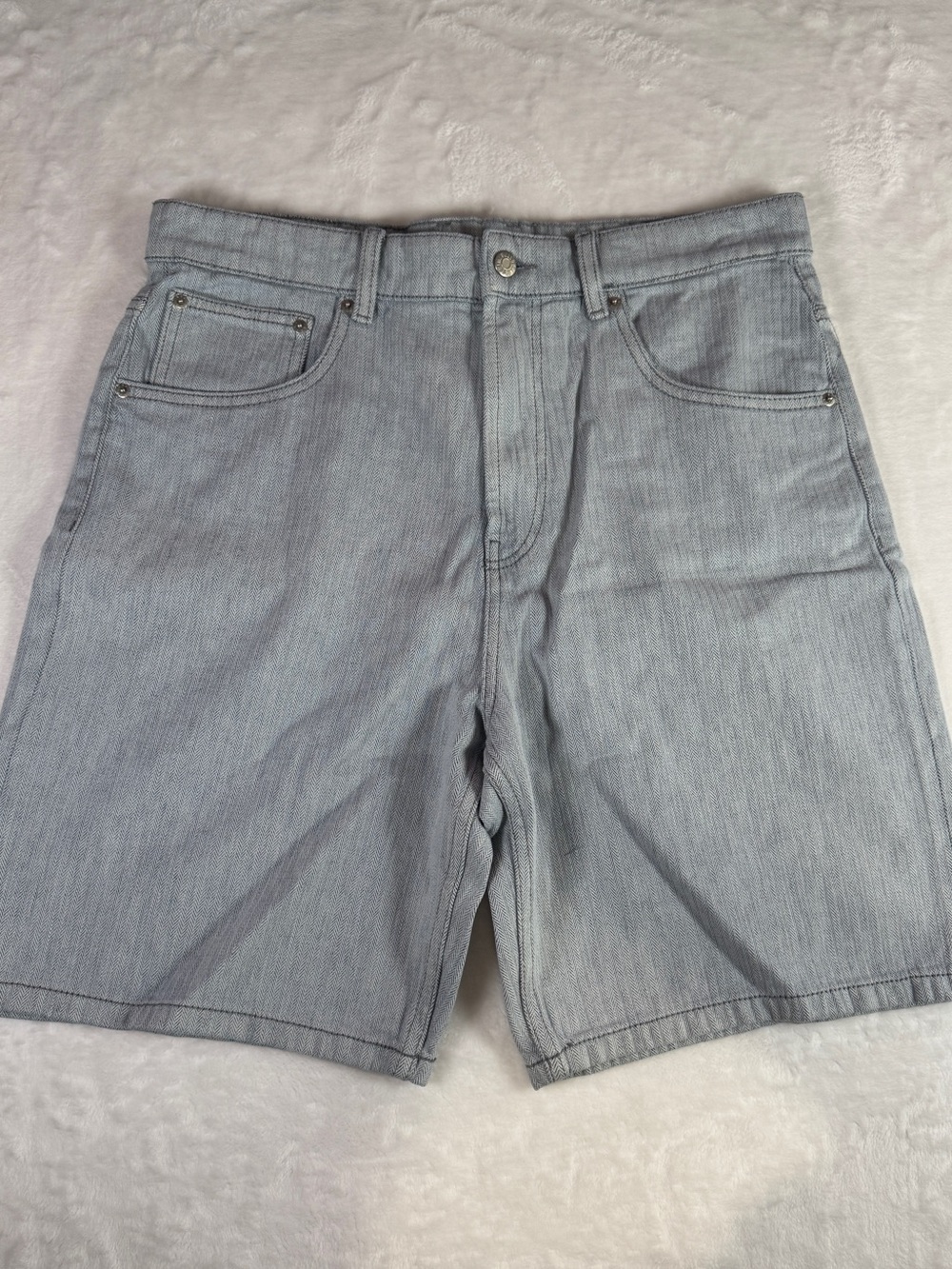 Pull&Bear Light Gray Denim Shorts Men’s Size 32 Jean Short
